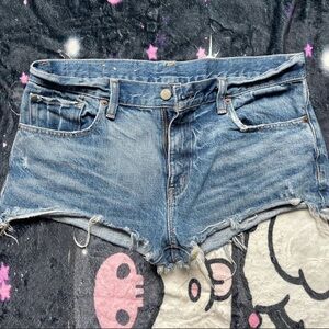 Ralph Lauren Denim Distressed Mini Shorts